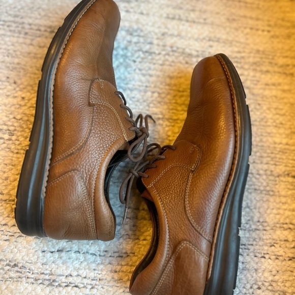 Johnston & Murphy Men’s Tie Ups Leather Sheepskin Derby Lightweight Oxfords